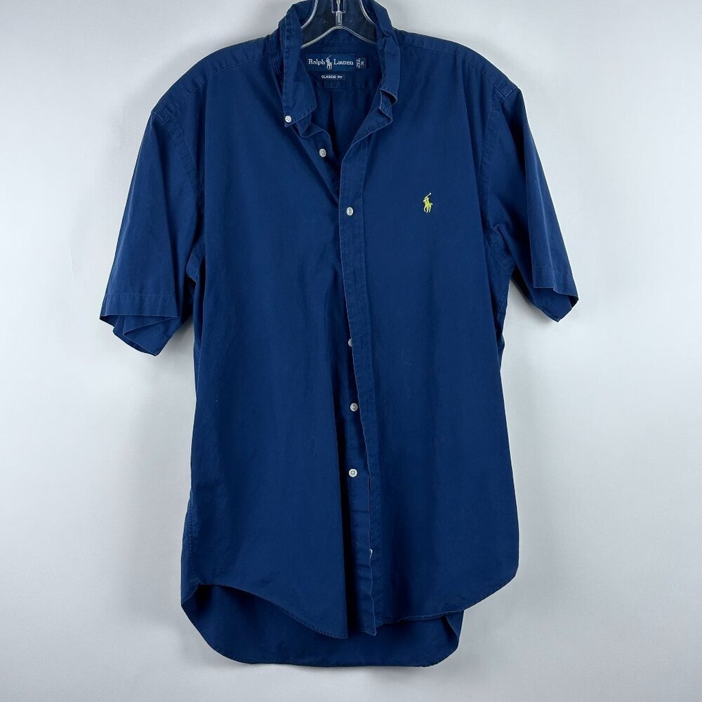 Polo Ralph Lauren Men's Classic Fit Short Sleeve Oxford Button Down Shirt